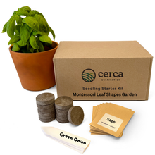 Load image into Gallery viewer, Seedling Starter Kit - Montessori Leaf Shapes